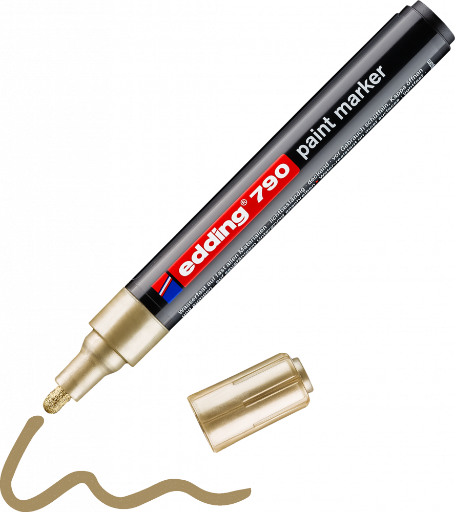 Edding 790 marker olejowy okrągła końcówka 2-3 mm złoty