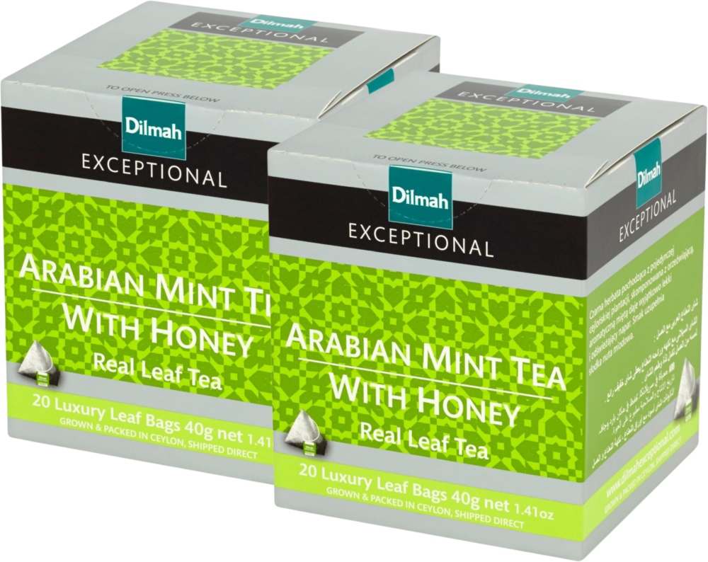 Dilmah Arabian Mint herbata czarna smakowa w piramidkach, 20 szt.