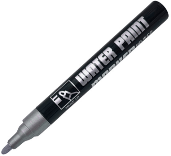 Snowman Water Paint pisak wodny 1,5-3,0 mm, srebrny