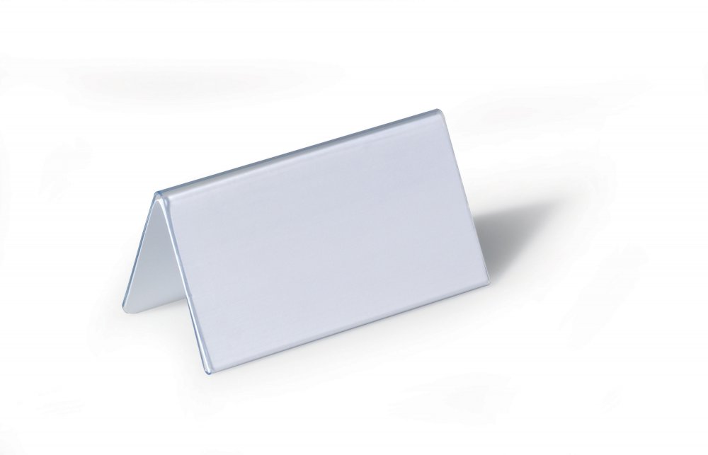 Identyfikator stołowy Durable 52/104x100 mm, 25 sztuk, przezroczysty