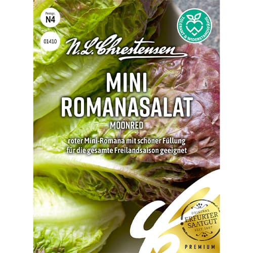 1 pac, Salată romană Moonred - Semințe: Mod de ambalare: 1 pac