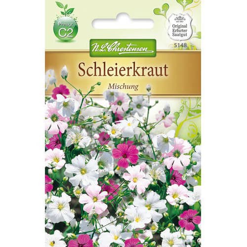 1 pac, Floarea miresei (Gypsophila), mix multicolor - Semințe: Mod de ambalare: 1 pac