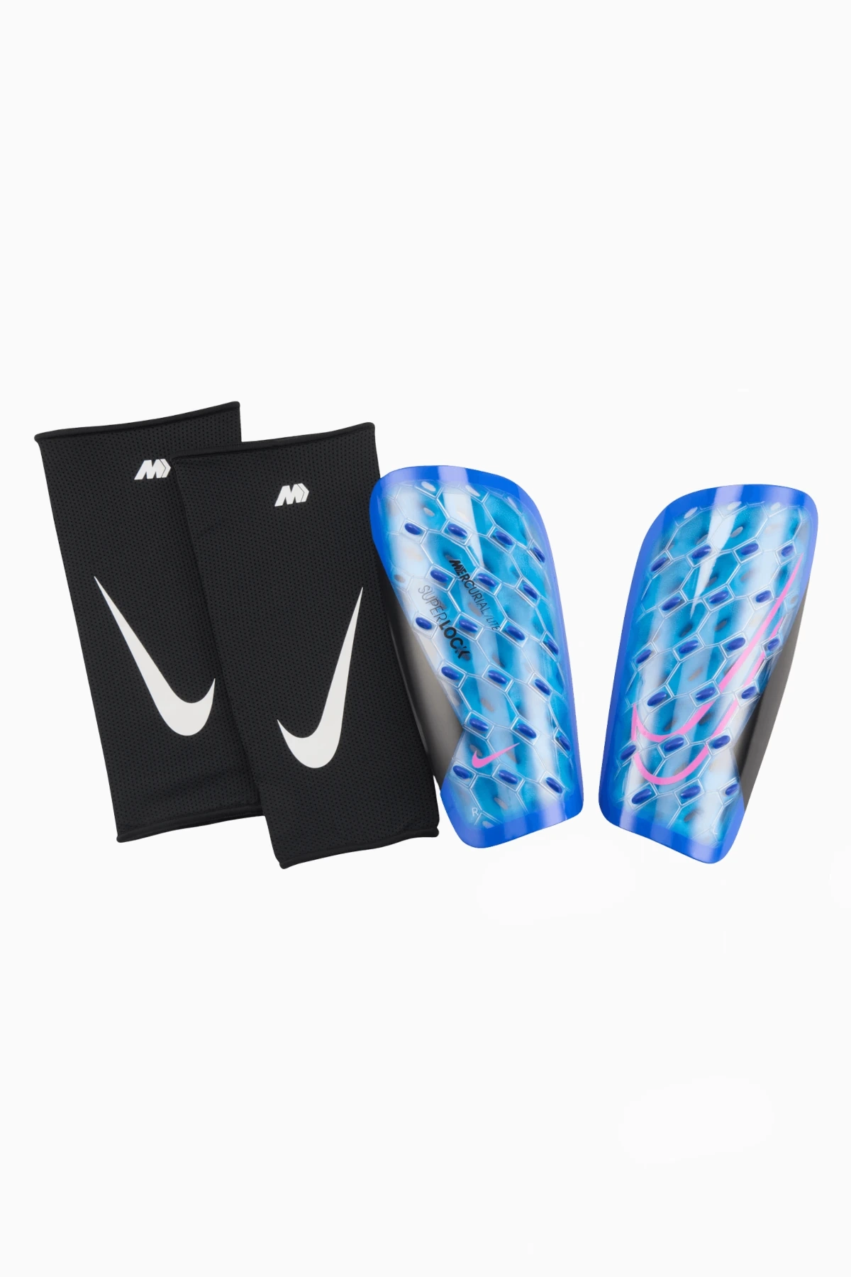 Ochraniacze Nike Mercurial Lite SuperLock - Niebieski