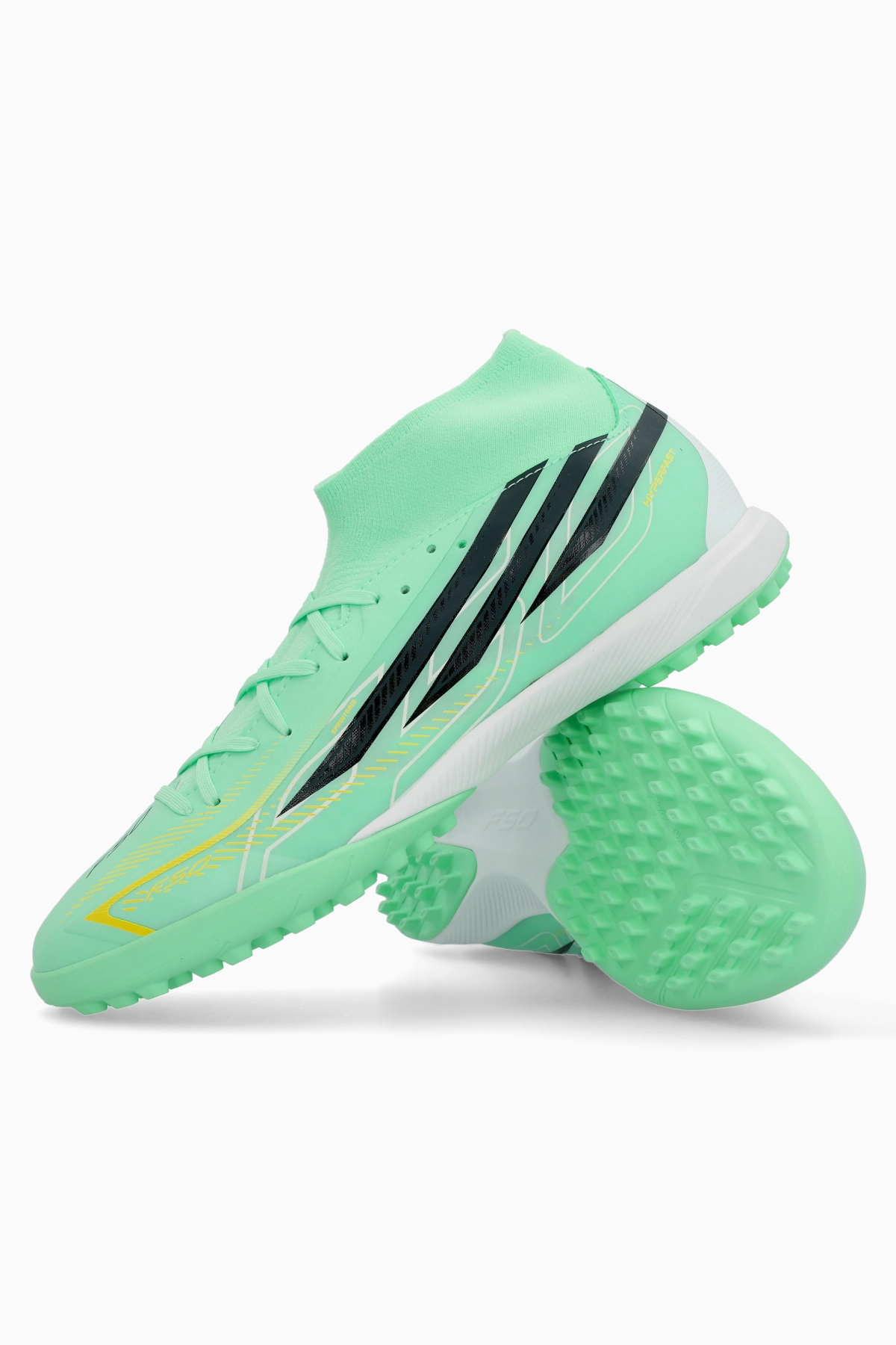 Turfy adidas F50 League Hyperfast Mid TF - Miętowy