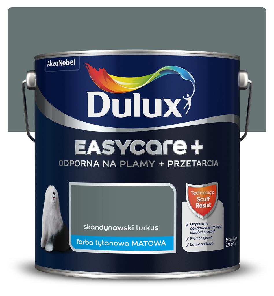 Dulux Easycare Plus 2,5l Skandynawski turkus