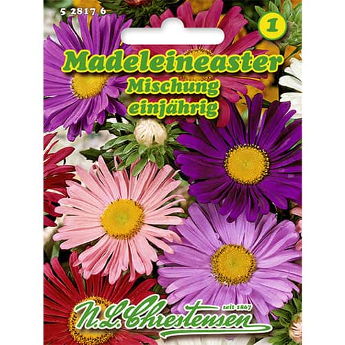 1 ob, Astra čínská Madeleineaster, směs - : Monžstvo balíkov: 1 ob
