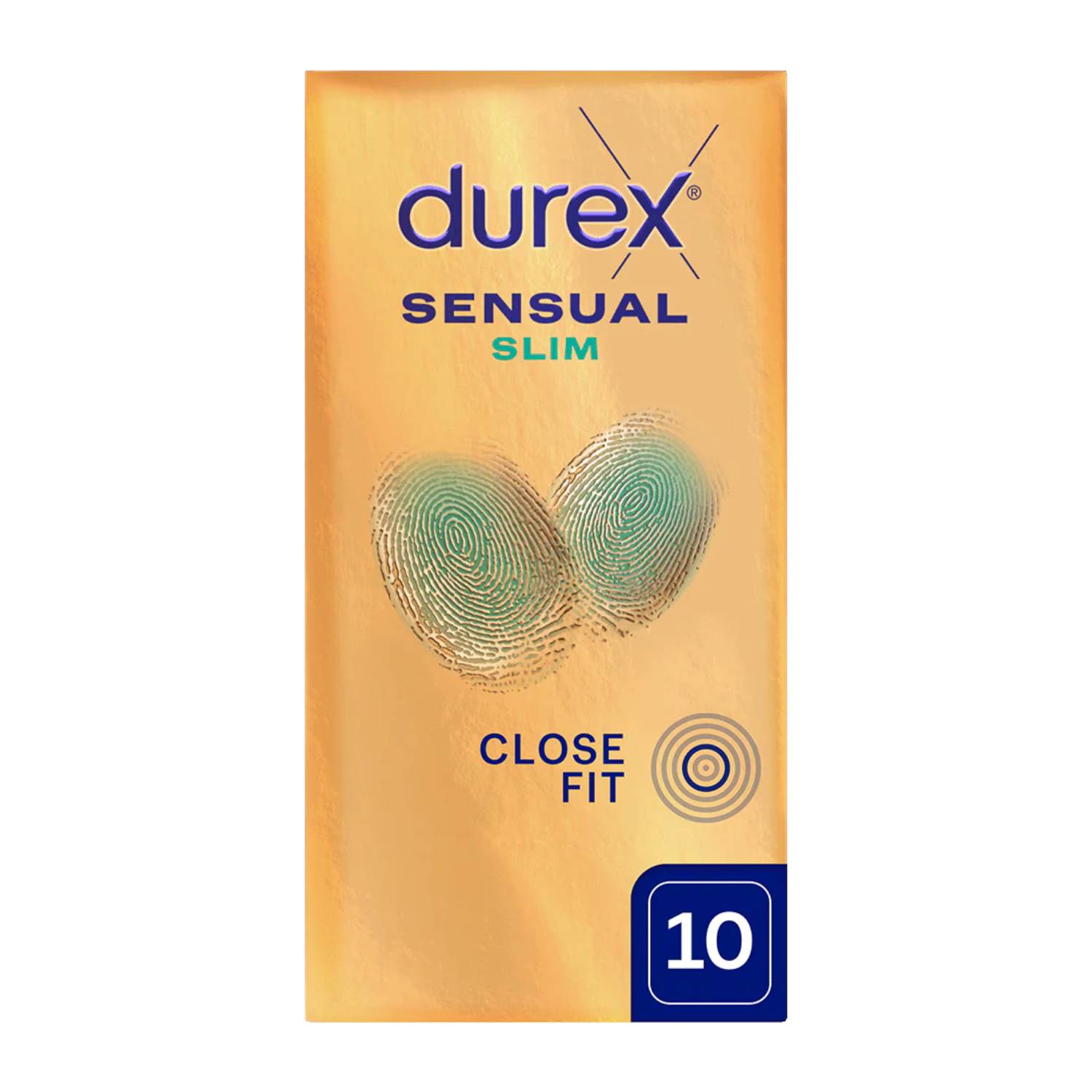Durex sensual - prezerwatywy lateksowe, slim, 10 sztuk