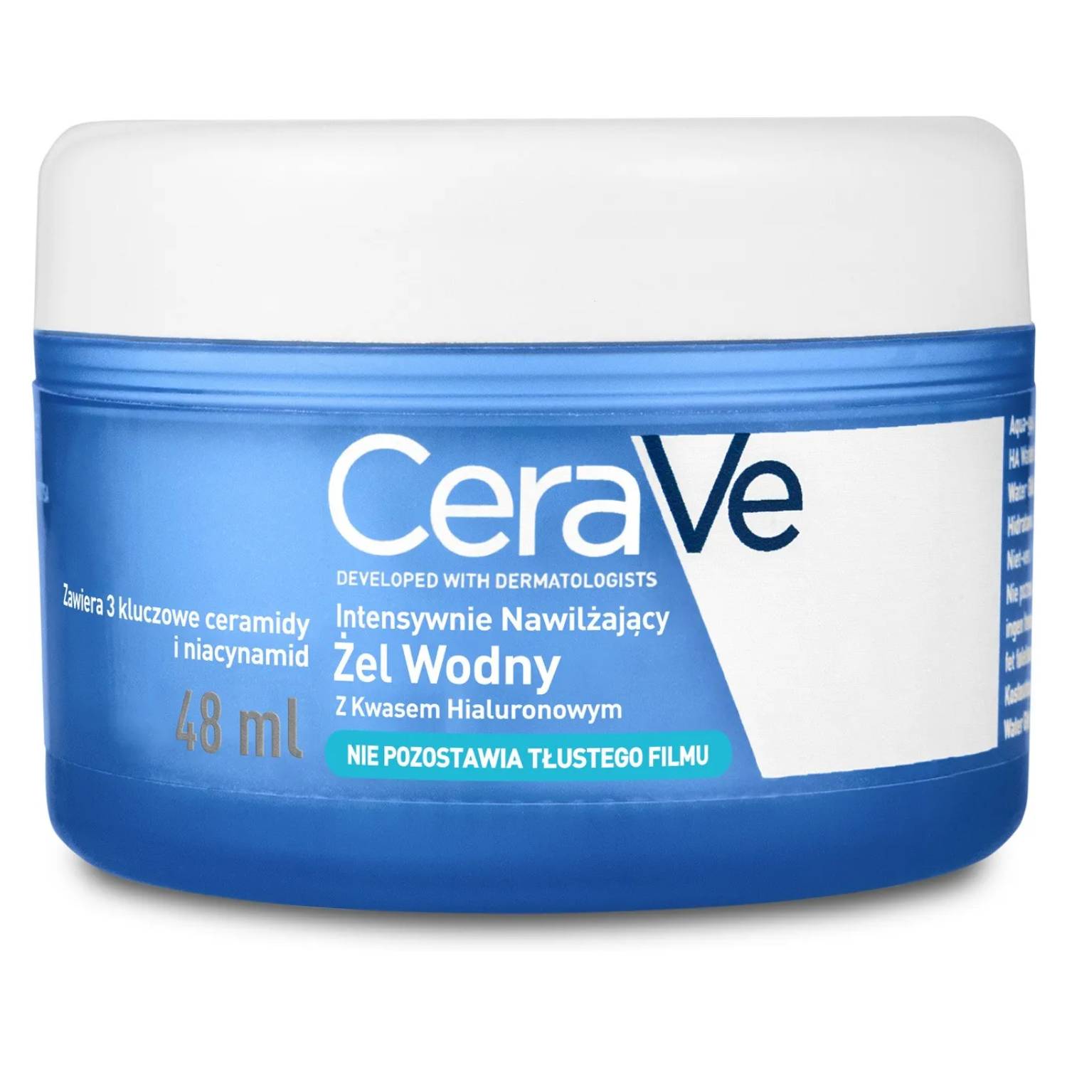 Cerave hydrating ha water gel - nawilżający żel do twarzy, 48 ml