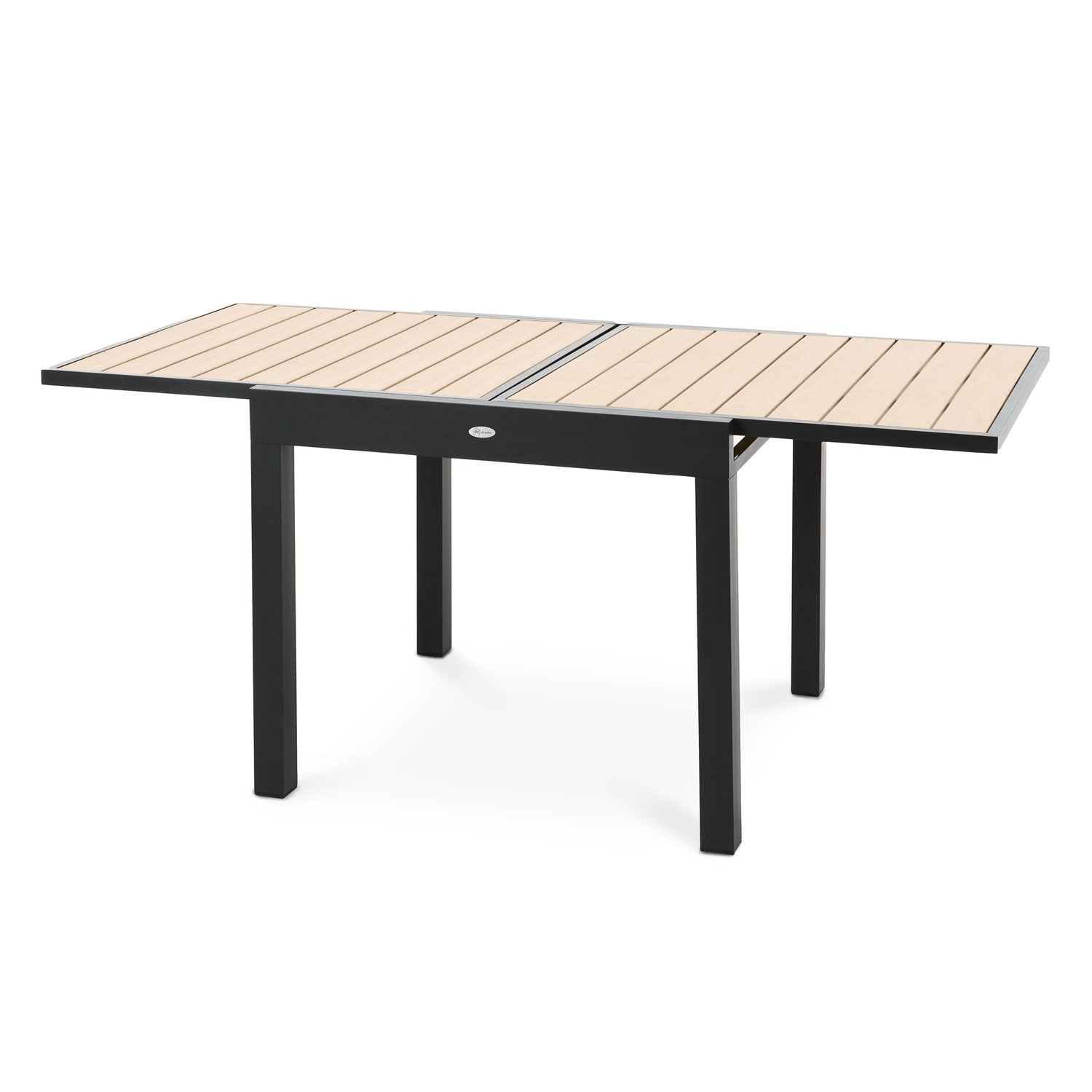 Rozkládací záhradný stôl 90/180 x 90 cm Comlo - béžový