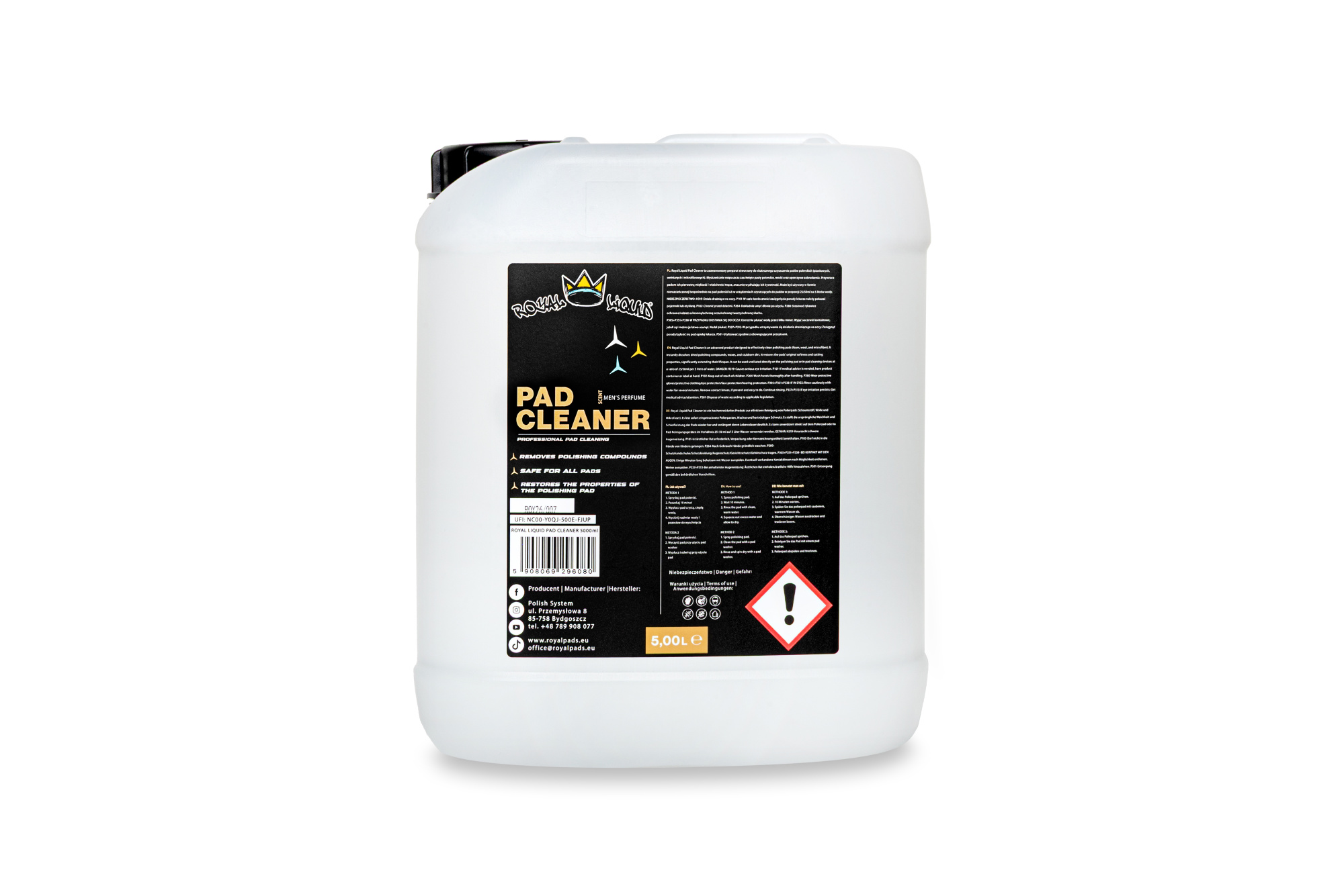 Royal Liquid Pad Cleaner 5L - preparat do skutecznego czyszczenia padów polerskich