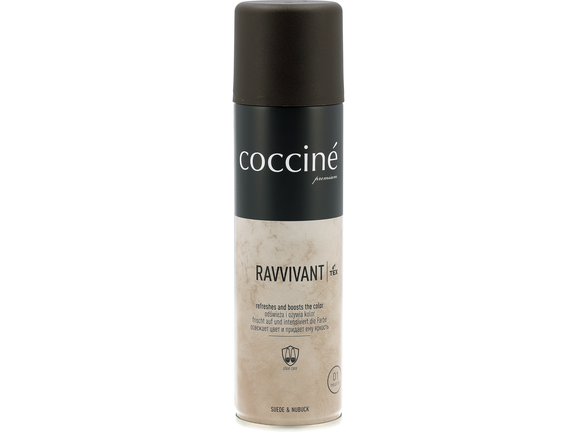 Spray do zamszu i nubuku coccine ravvivant bezbarwny odświeżający 250ml 72891