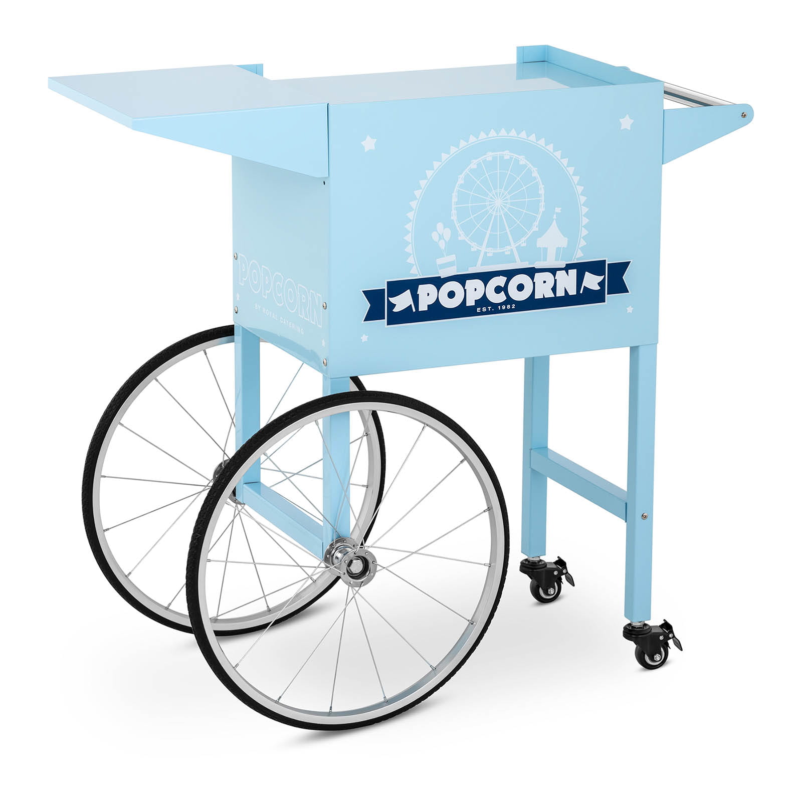 Wózek do maszyny do popcornu - niebieski