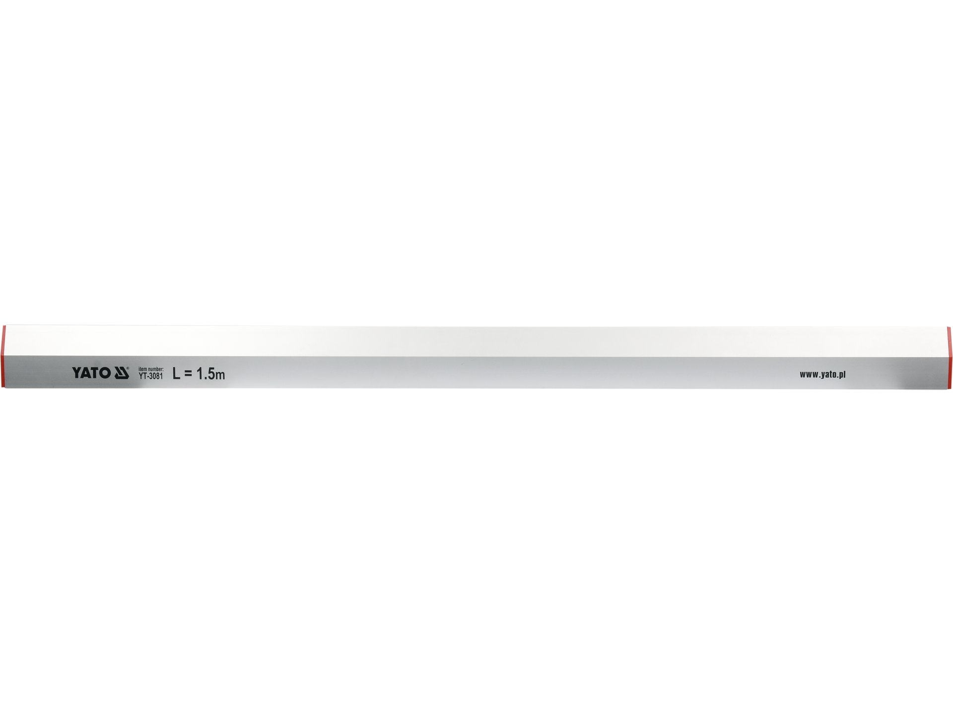Łata murarska YATO trapezowa 2.5m jedna libella aluminiowa do gładzi YT-3083
