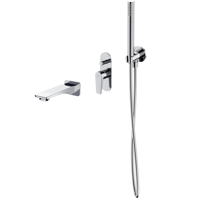 CERSANIT Zestaw wannowy podtynkowy MODUO chrom S952-040