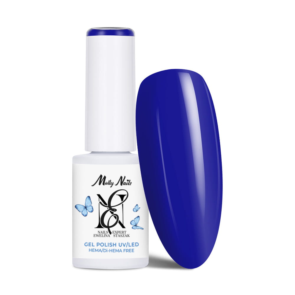 Lakier hybrydowy LED/UV Gel Polish Molly Nails by Ewelina Staszak Talizman T1 Lapis lazuli HEMA/Di-HEMA Free 7g
