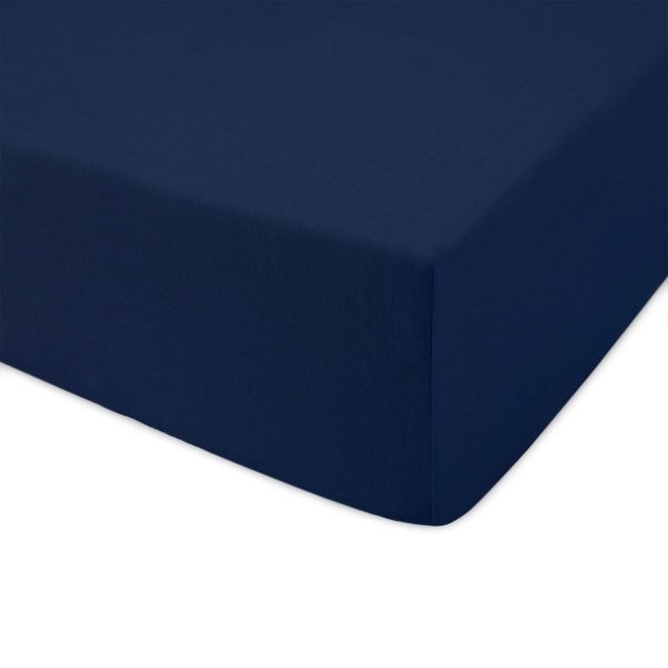 Prześcieradło jersey 140x200 z gumkę wz. D026 (ciemny granat)