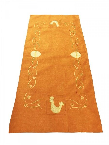 Obrus Wielkanocny 60x120 wz. 3009 pomarańczowy