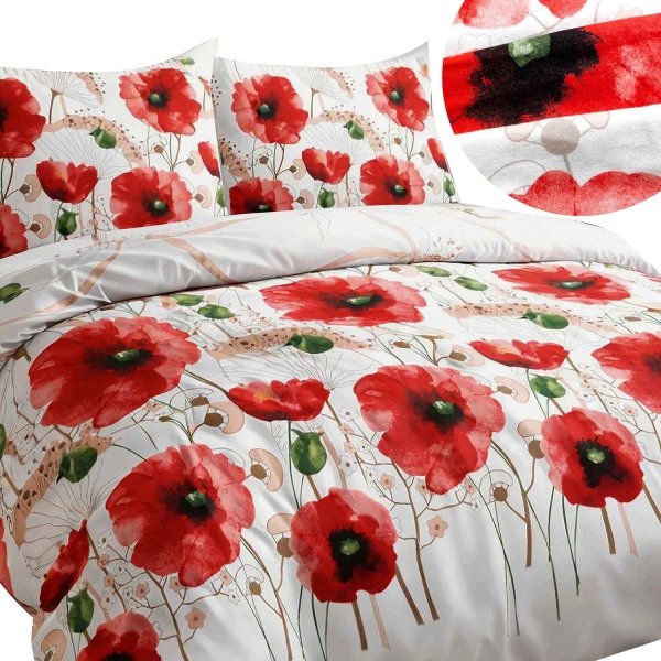 Pościel flanelowa, gruba FLANELA 180x200 wz. 31526/1 kolekcja FlaneLOVE