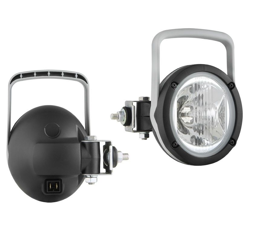 Halogenowa lampa robocza z bocznym umocowaniem i złączem AMP Faston 12V LOR4.39051 Wesem