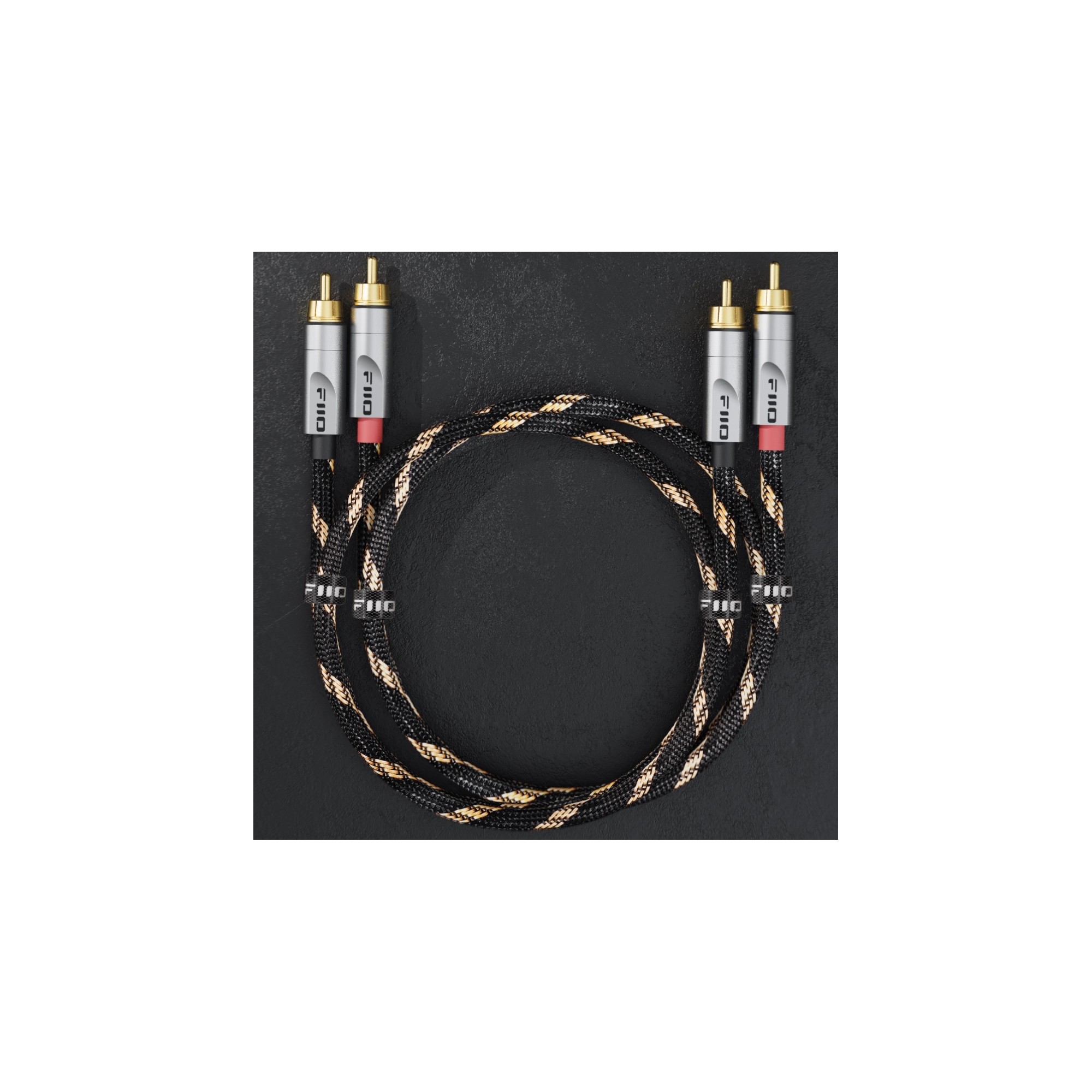 Fiio lr-rca4s - 20cm - podwójny analogowy kabel audio rca