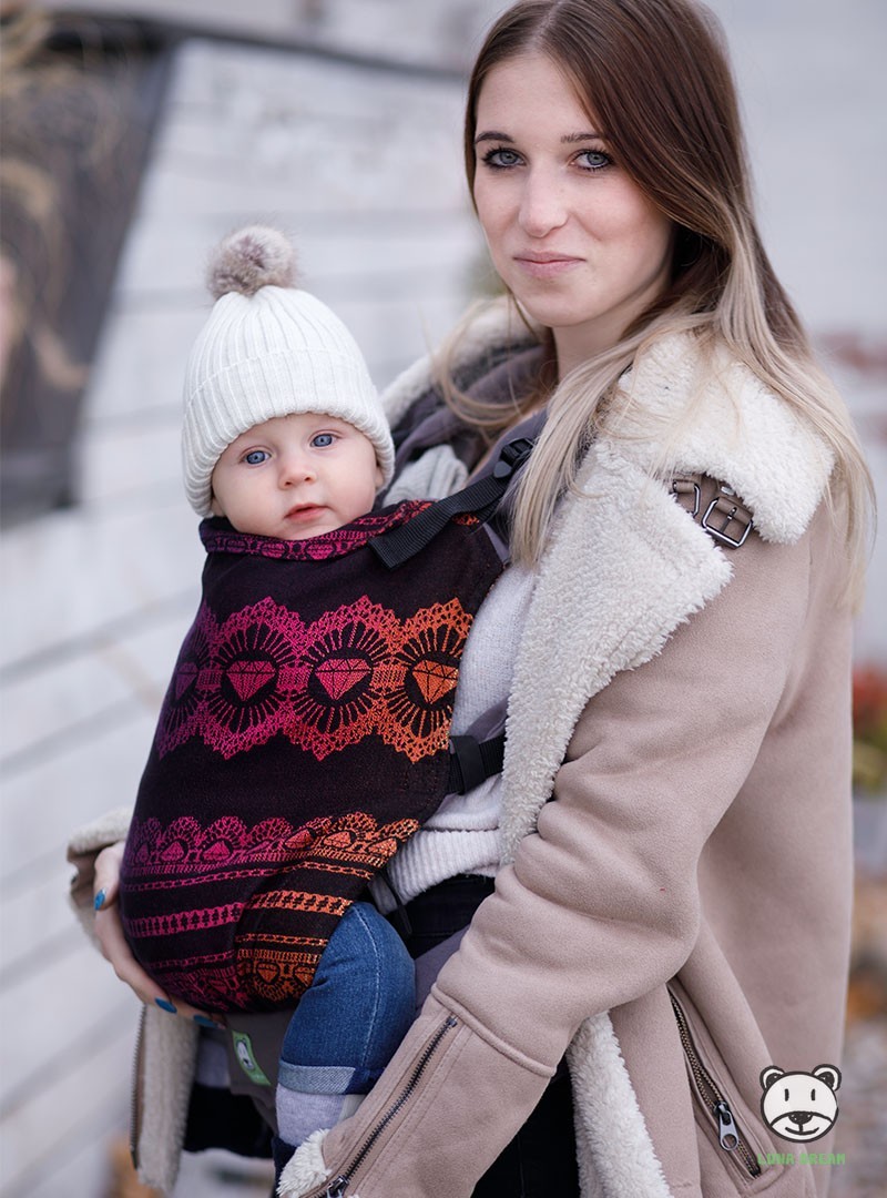 Nosidełko regulowane Grow Up Wrap: Diamond Lace Rainbow Chic Podstawowy