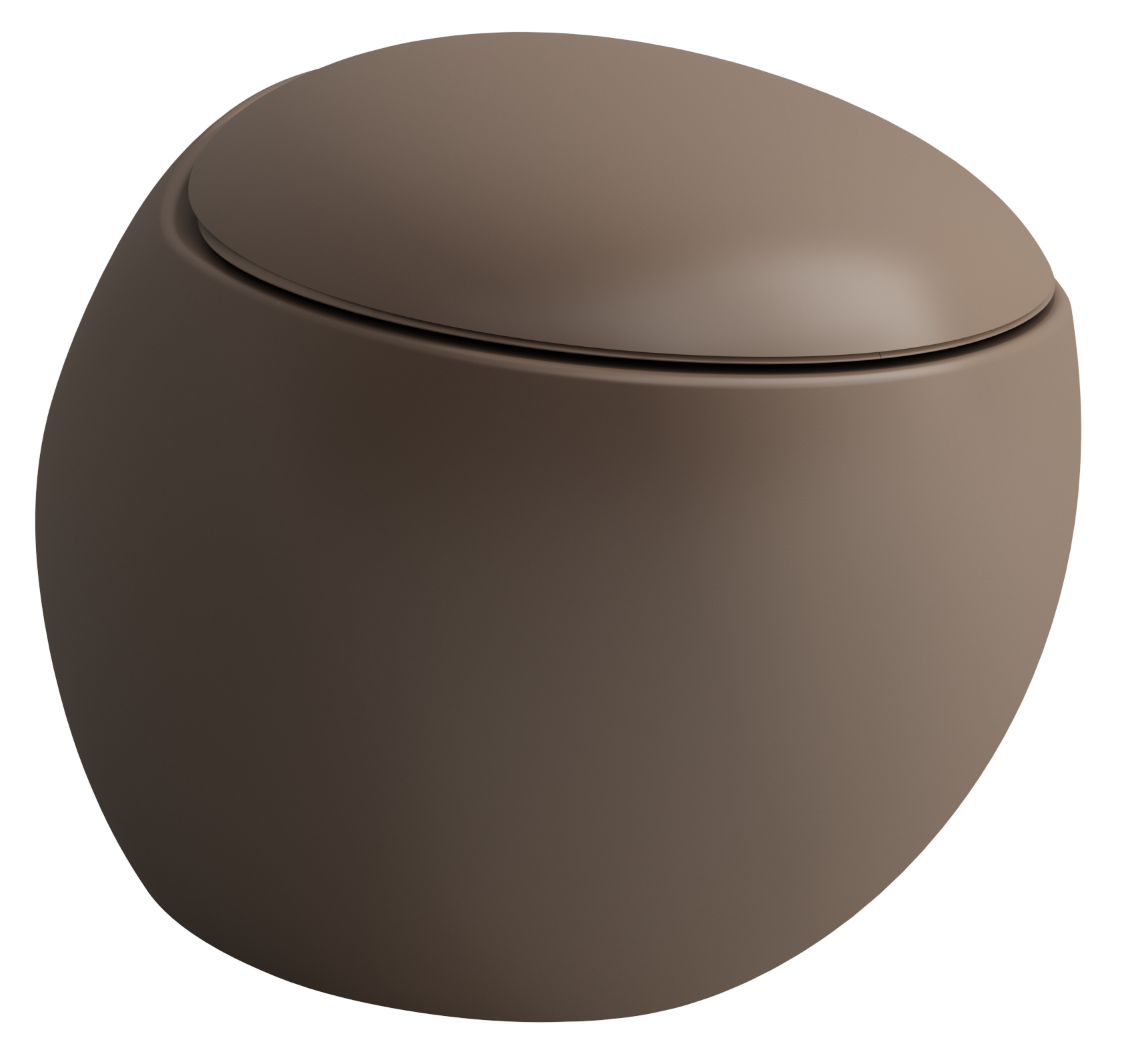 Darmowa Dostawa - Miska WC wisząca bez kołnierza brązowy mat Laufen Il Bagno Alessi H8209711880001