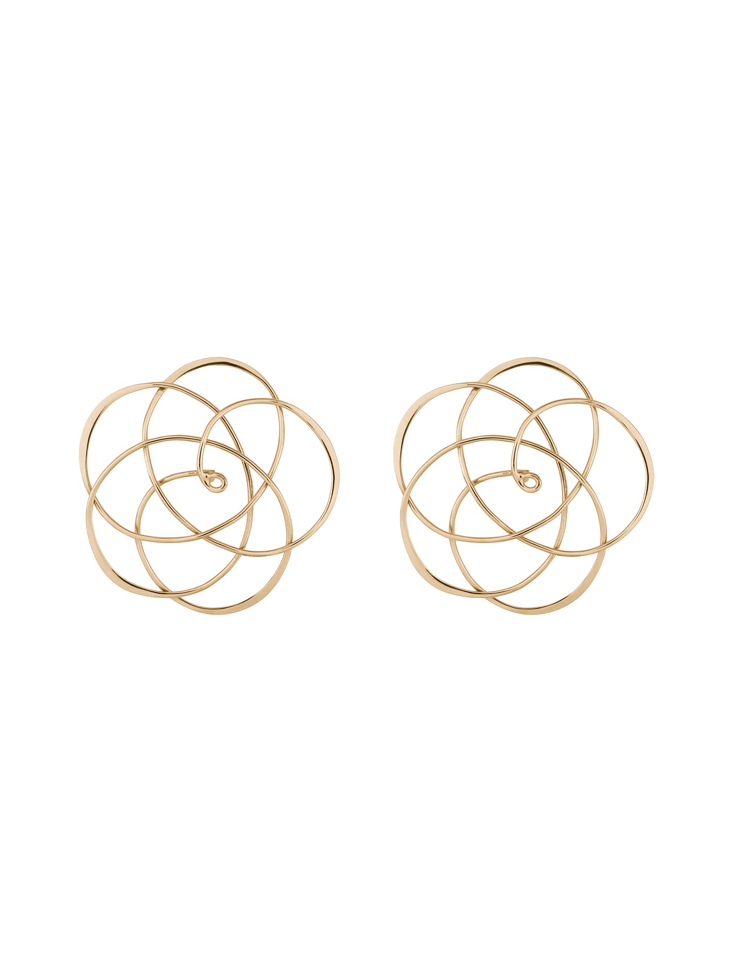 Orbita Earrings N°2 - ażurowe kolczyki w kształcie kwiatów