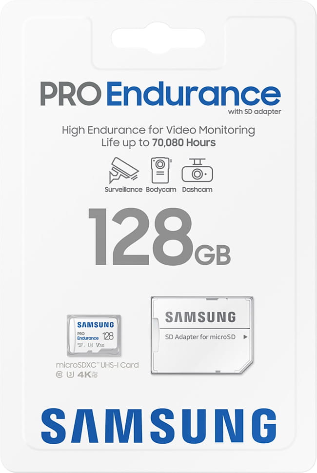 SAMSUNG Micro SDXC 128GB 100/40 ENDURANC MB-MJ128KA/EU PRO ENDURANCE - Henryx24