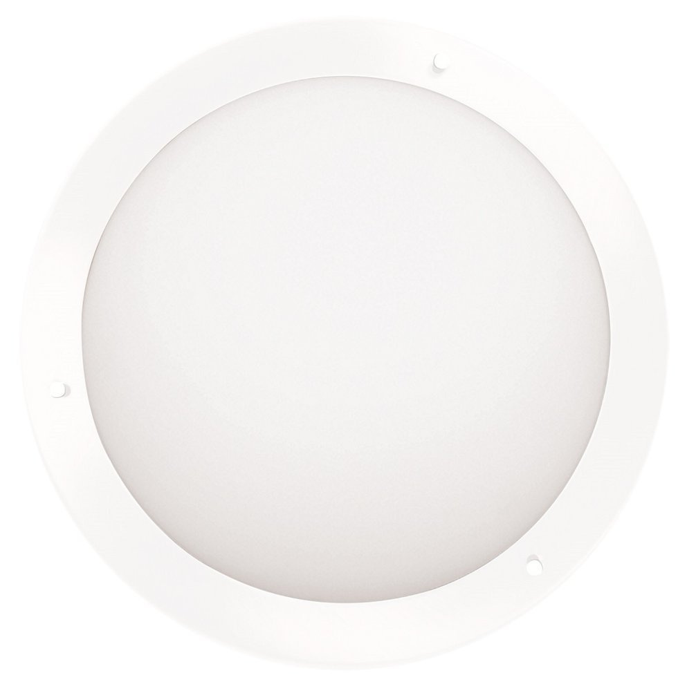 Biały plafon łazienkowy LED 10W 6500K IP44 AQUILA metal szkło