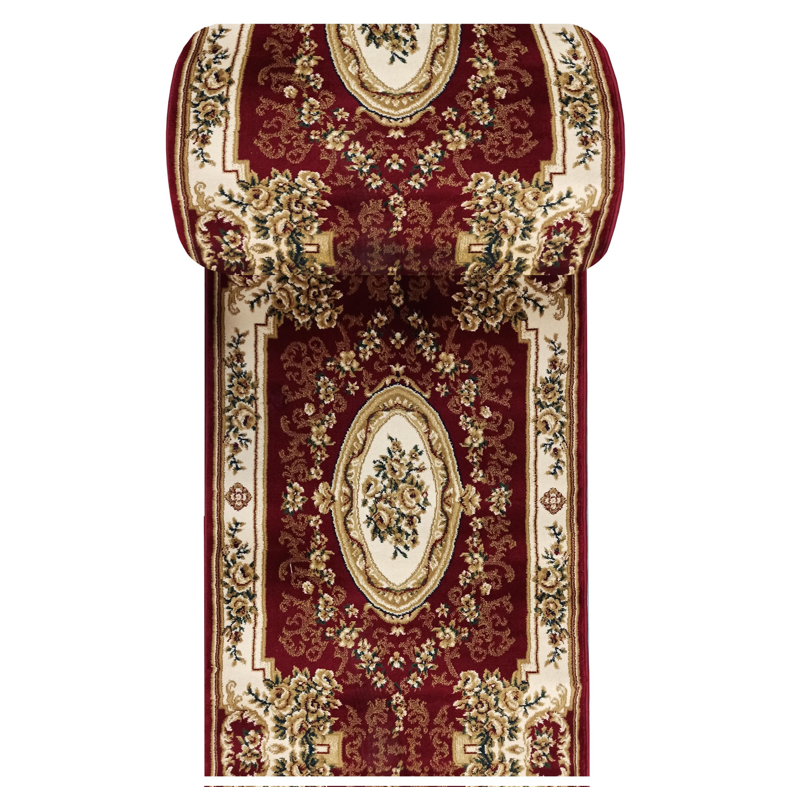 Chodnik Kashmir New 04 - czerwony - szerokość od 60 cm do 120 cm