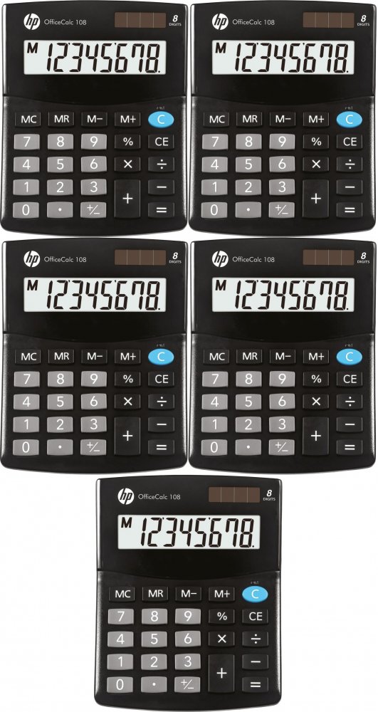 Kalkulator biurowy Hewlett Packard HP-OC 108/INT BX, 8 cyfr, czarny