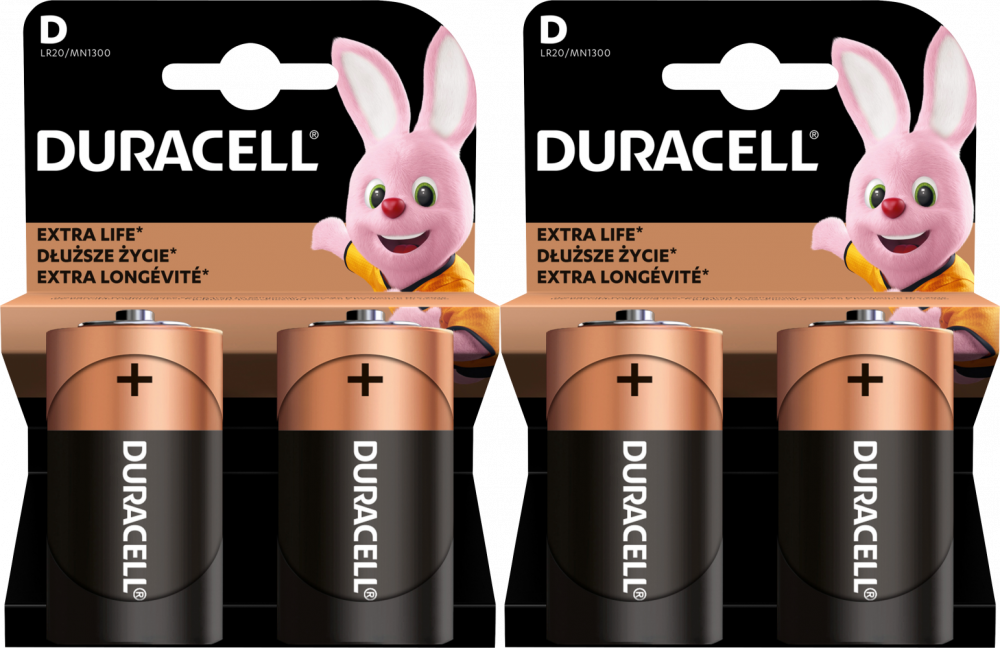 Duracell Bateria D (LR20/R20) alkaliczna 1.5V, 2 szt.