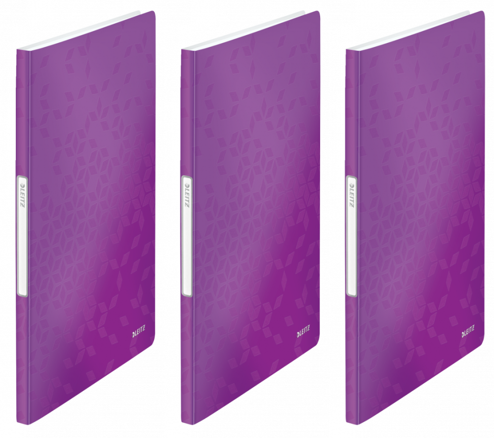 Leitz Wow album ofertowy A4, 20 koszulek, metaliczny fioletowy