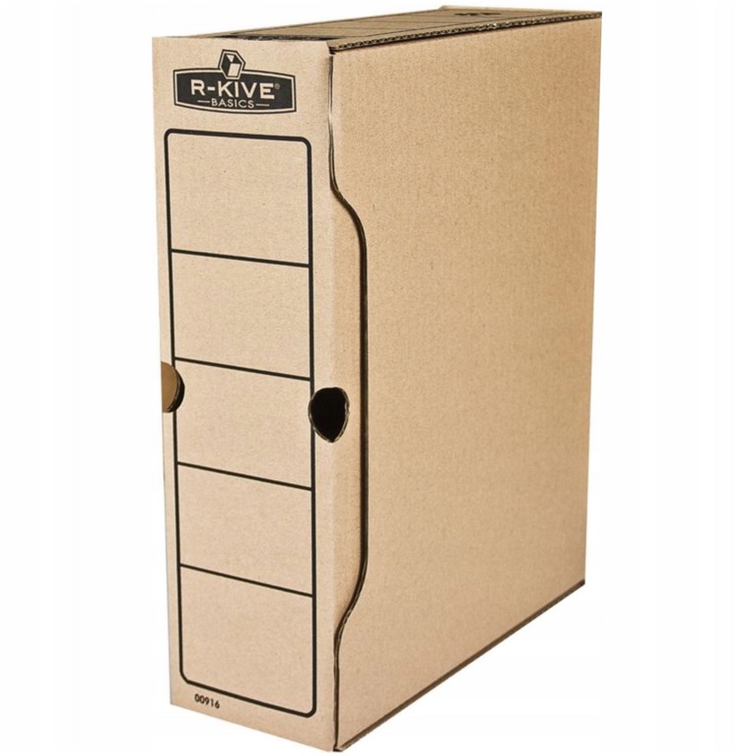 Fellowes R-kive Basics pudło archiwizacyjne na akta 100 mm, brązowe