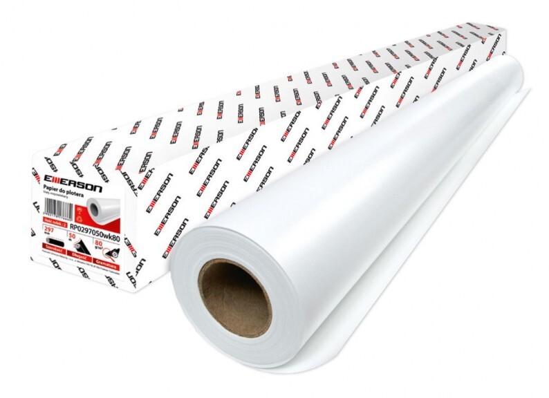 Papier do plotera Emerson 80g/m2 914mm x 50m, gilza 2"