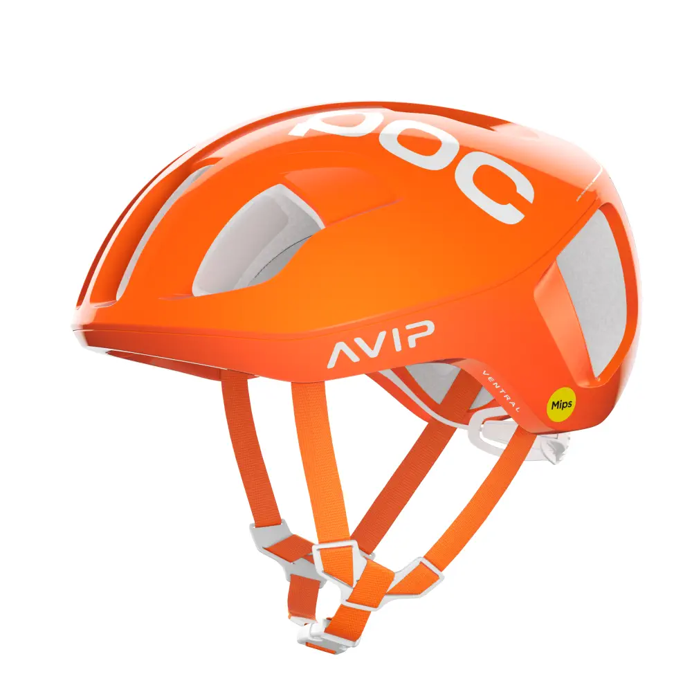 Kask rowerowy POC Ventral MIPS - fluo. orange avip