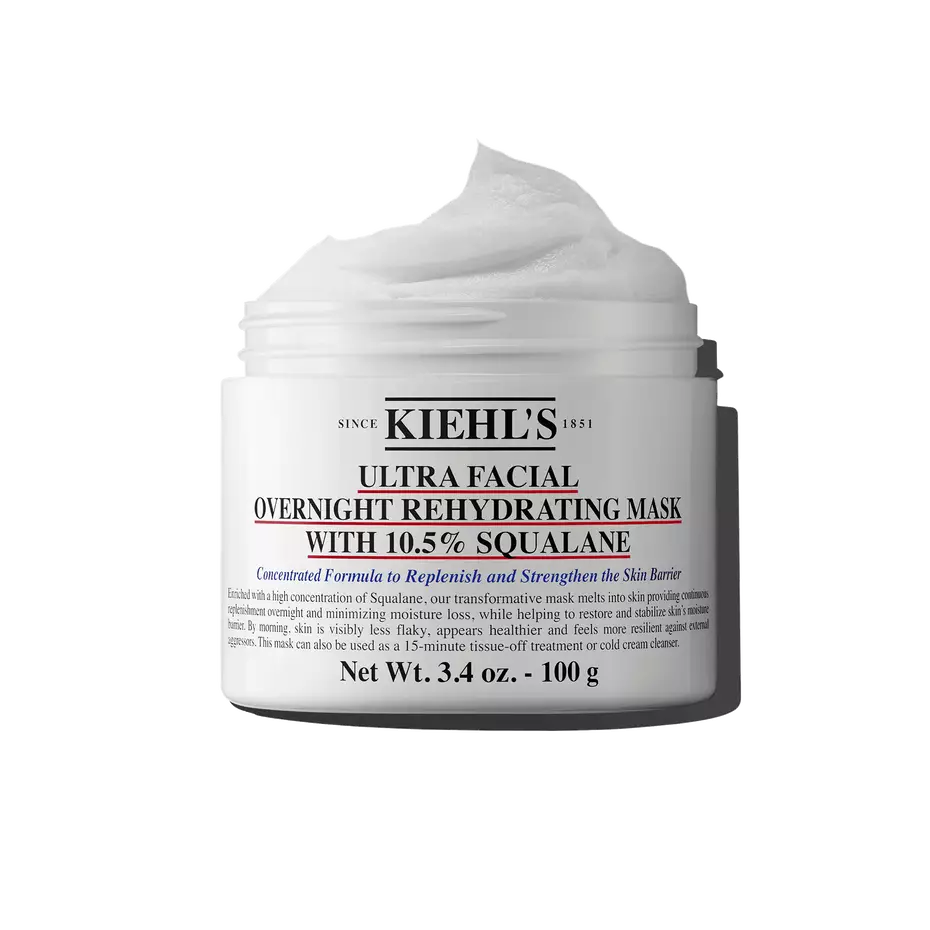 Kiehl's Ultra Facial Overnight Rehydrating Mask with 10.5% Squalane - Maska nawilżająca na noc ze skwalanem 100 g