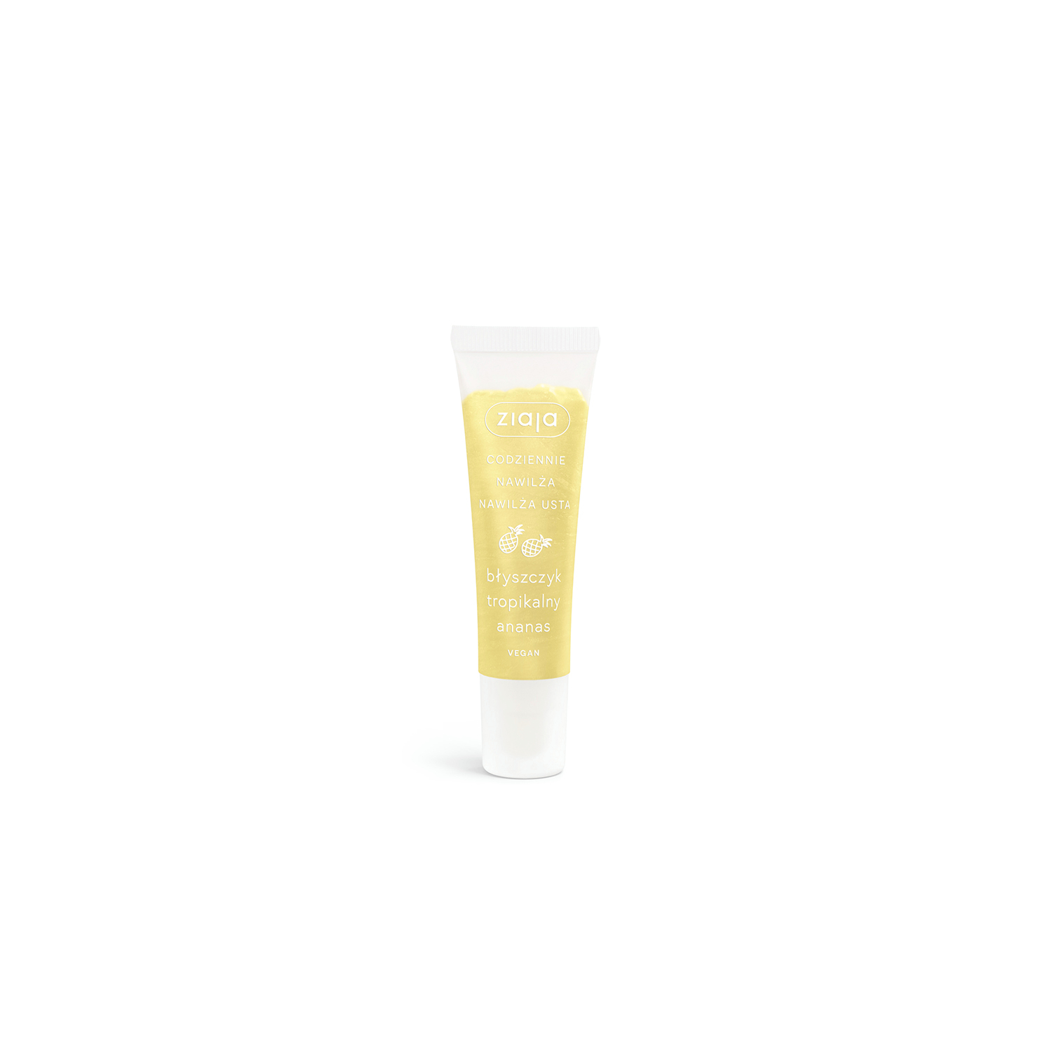 Ziaja - błyszczyk tropikalny ananas, 12 ml