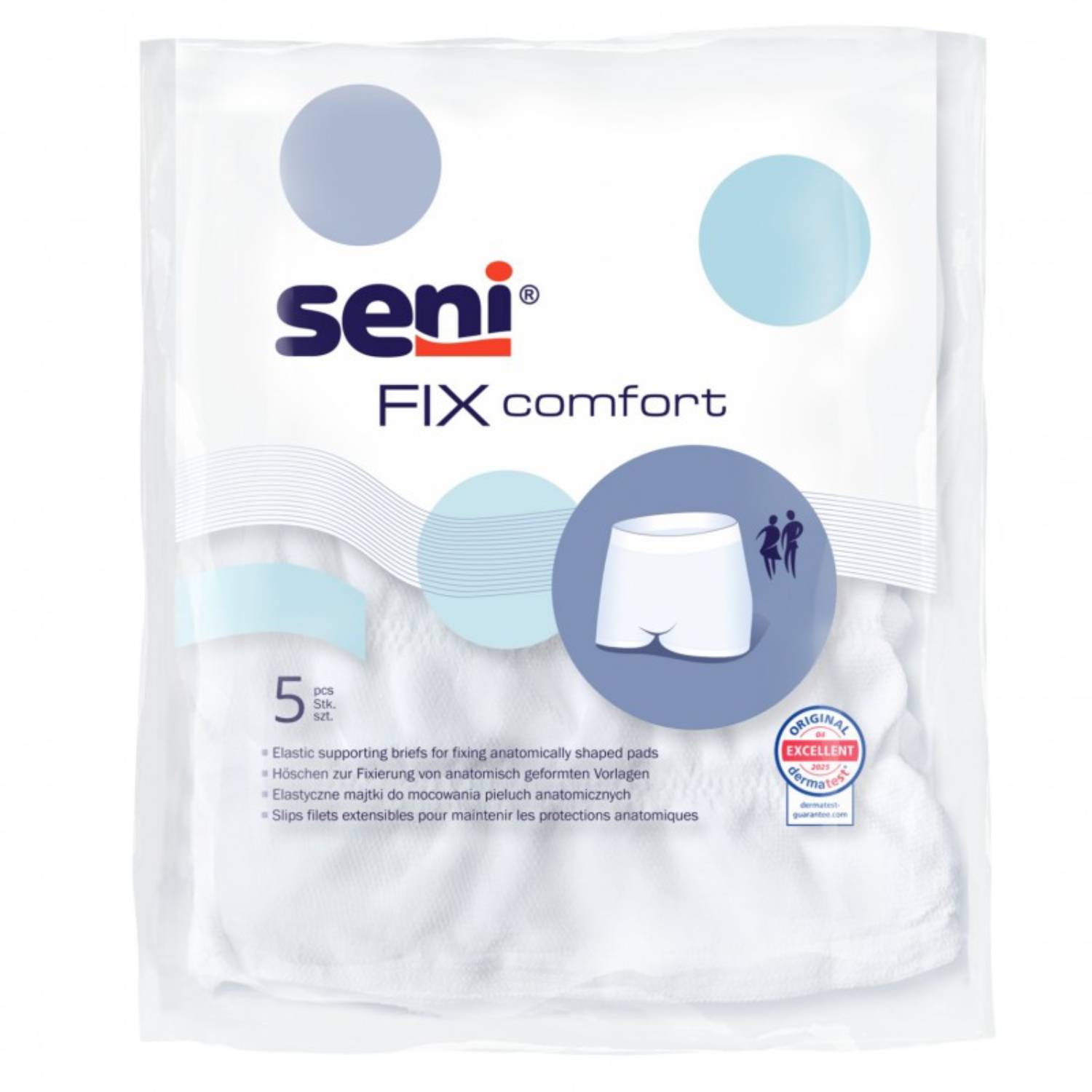 Seni fix comfort - majtki mocujące wielorazowe, rozmiar l, 5 sztuk