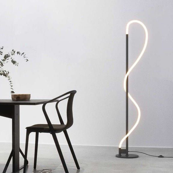 Abruzzo Spirali lampa stojąca 1x30 W czarna ABR-EOS-C-30W