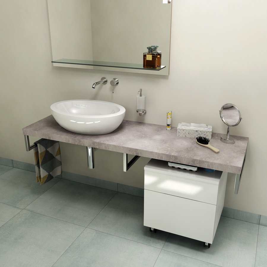 Sapho Avice blat 160 cm podumywalkowy cement AV167