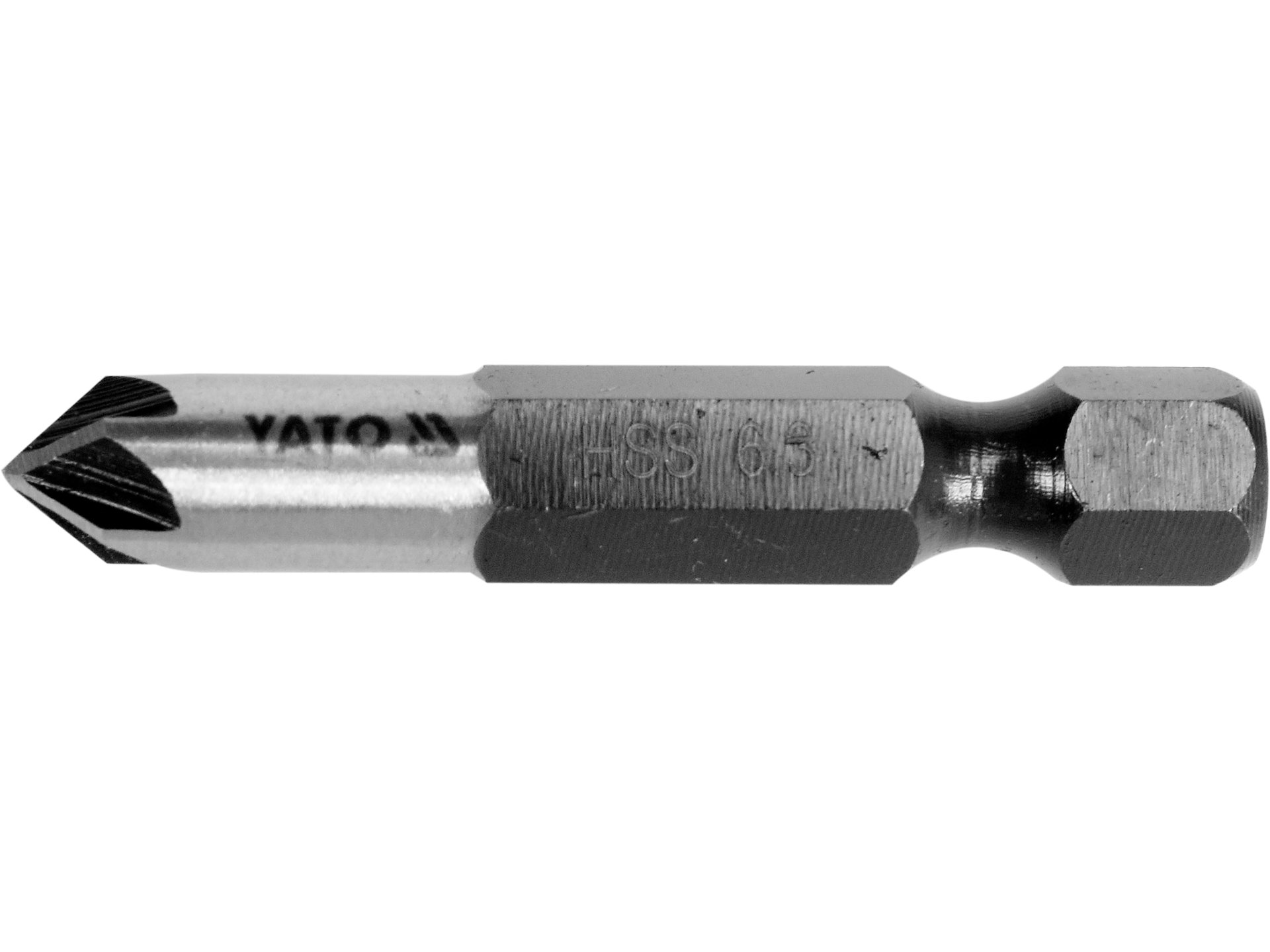 Pogłębiacz do metalu YATO frez stożkowy HSS HEX 6.3mm YT-44721