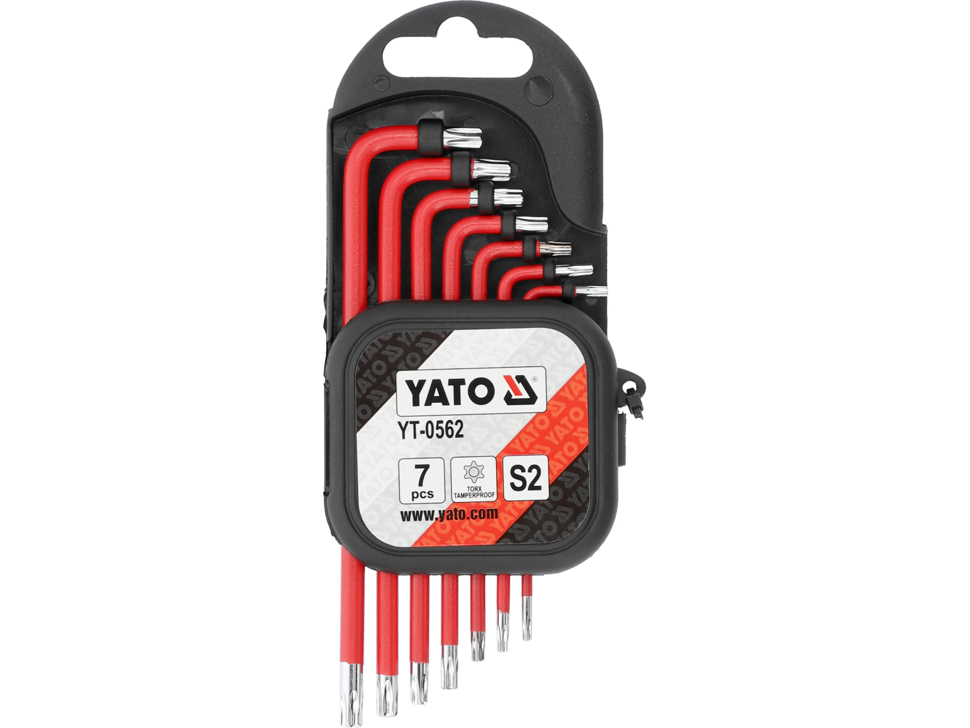 Zestaw kluczy imbusowych YATO długie TORX TR 7 szt. t9-T30 stal s2 YT-0562