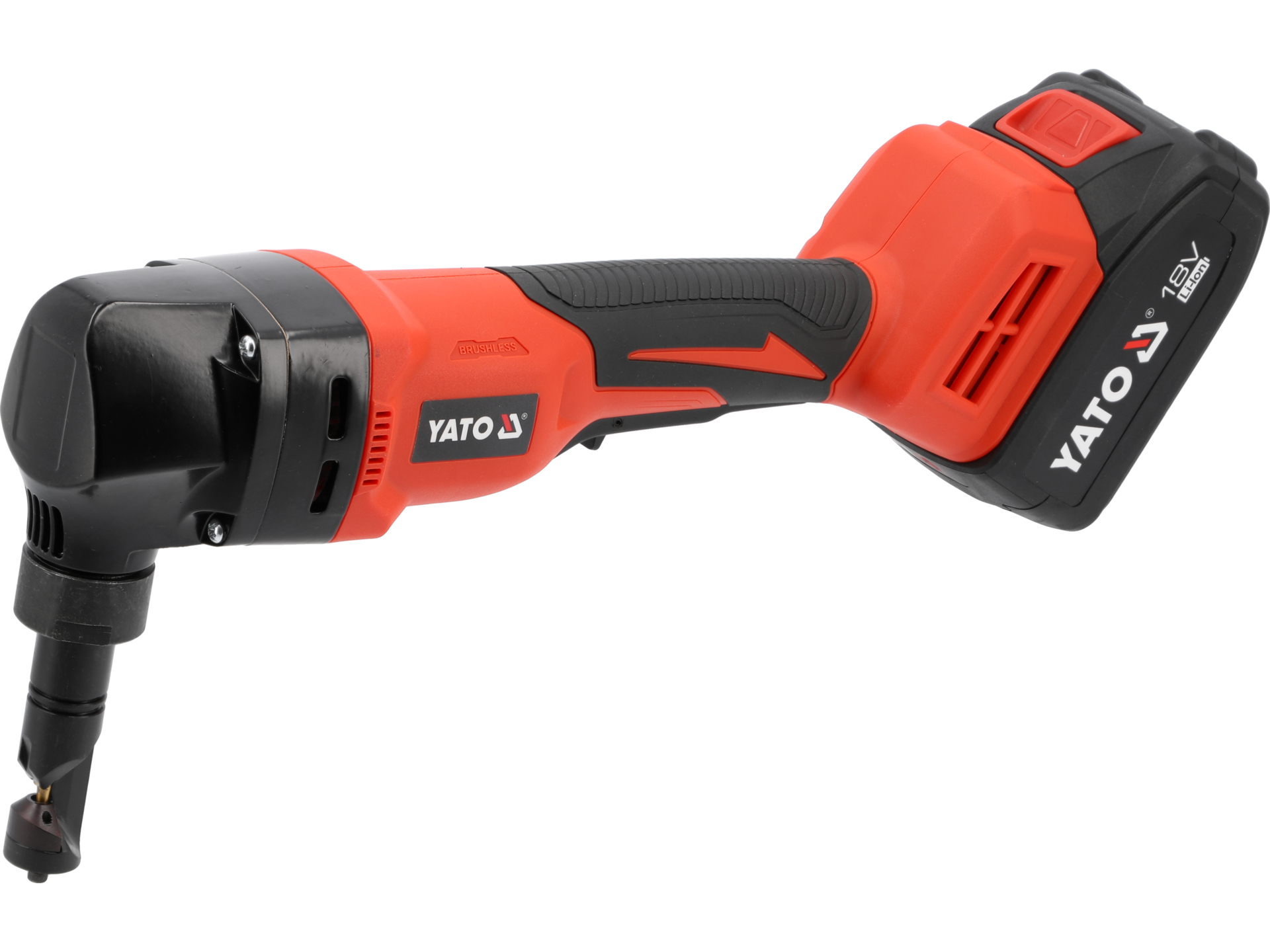 Nożyce do blachy YATO akumulatorowe 18V zestaw z baterią 4 Ah i ładowarką YT-82398