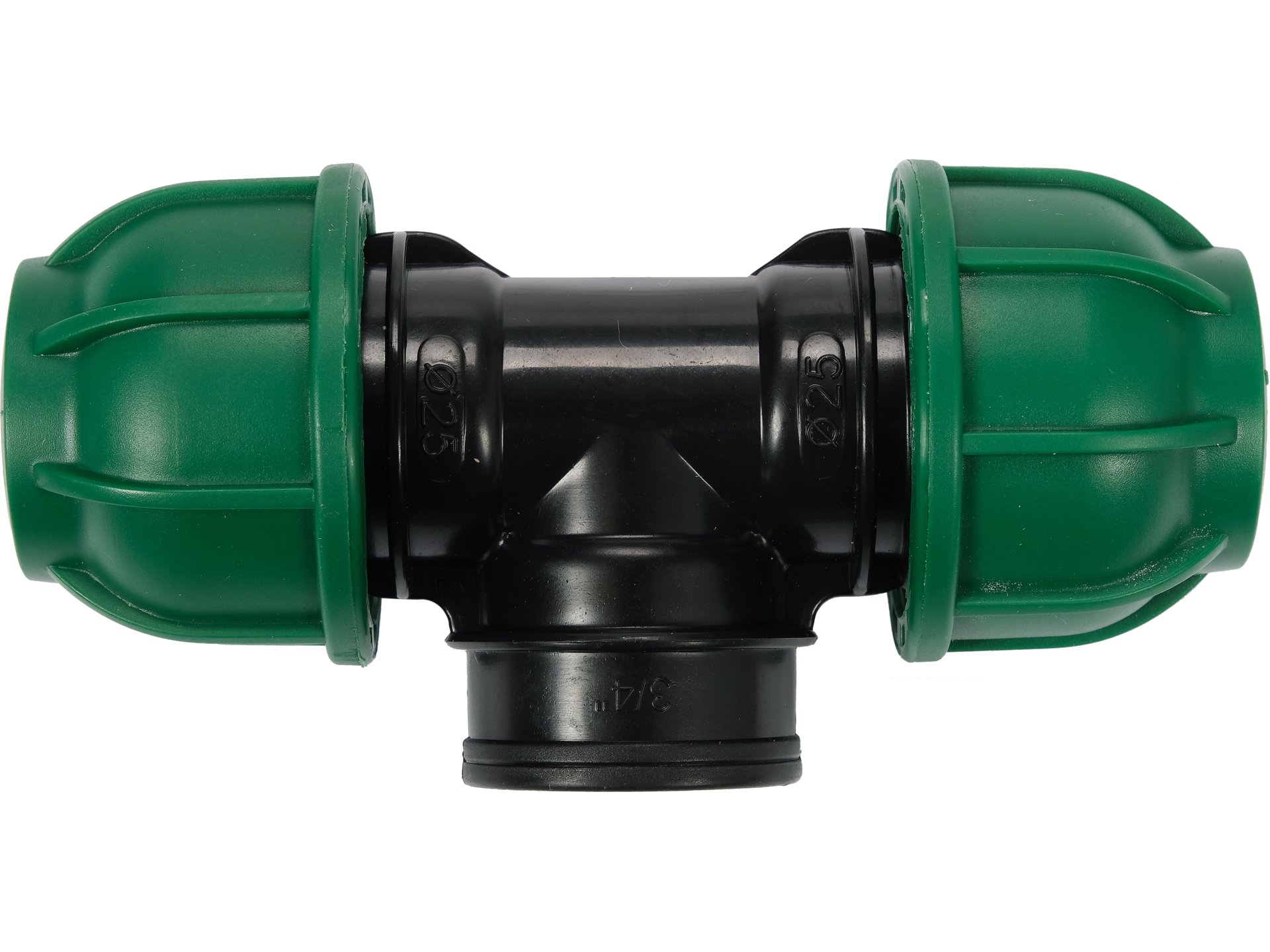 Trójnik PE FLO 25xg3/4x25 do rur wodnych system nawadniania ciśnienie 1 mpa 88855
