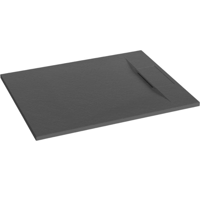 INVENA Brodzik prostokątny ALVERO 120x80x2,6 czarny AK-7C-812-H