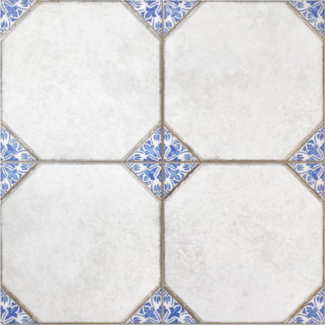Gres szkliwiony hiszpański Realonda LEEDS BLUE mat 33x33 gat. I