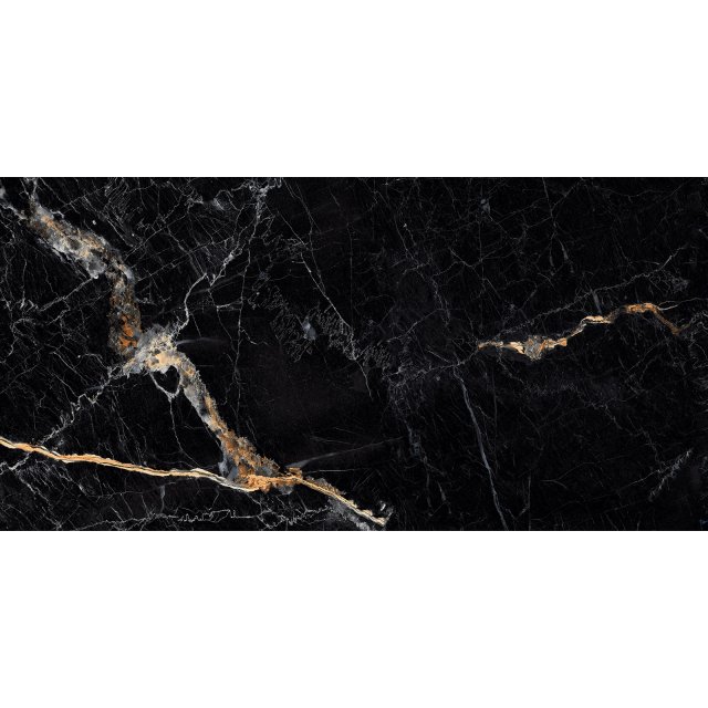 Gres szkliwiony COSMIC BLACK polished 60x120 gat. I #S037