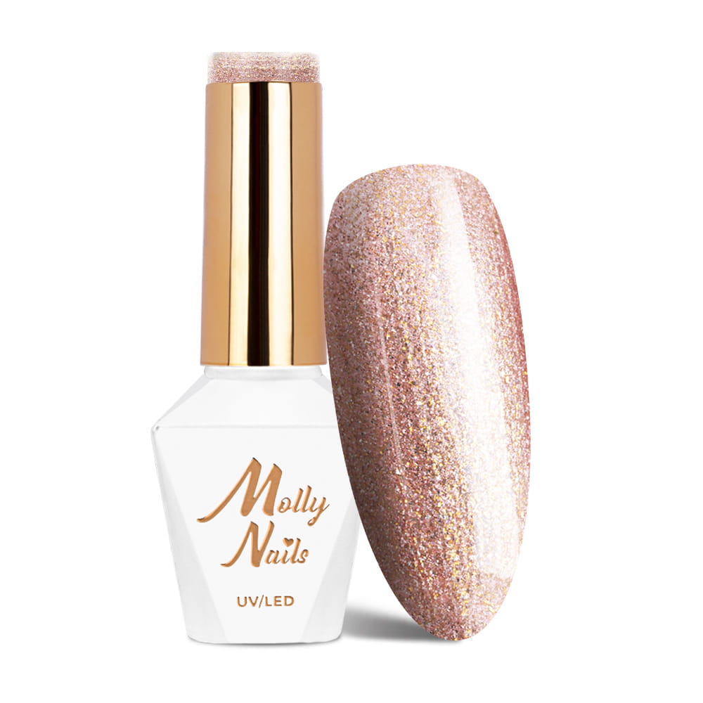Lakier hybrydowy LED/UV Gel Polish Molly Nails Sensual Nr 204 Lexi HEMA/Di-HEMA Free 8g