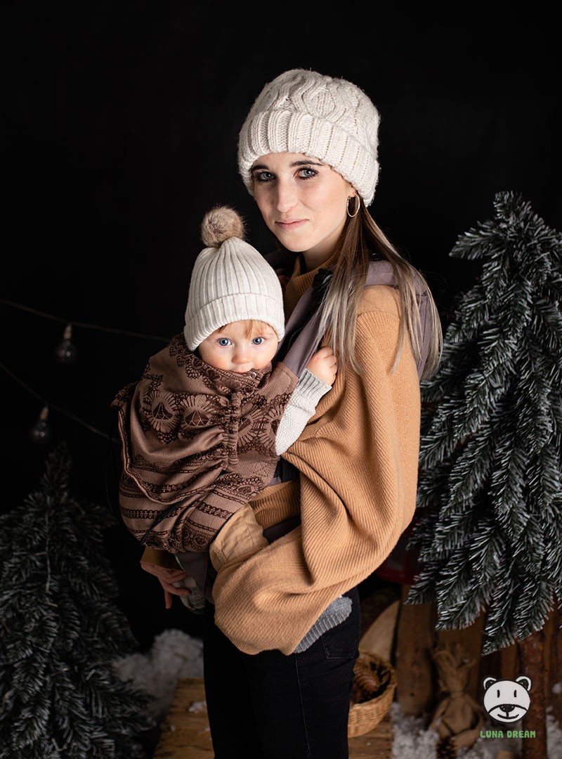 Nosidełko regulowane Grow Up Wrap: Diamond Lace Cappuccino Podstawowy